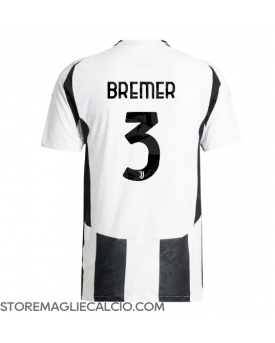 Juventus Gleison Bremer #3 Maglia Gara Casa Repliche 2024-25